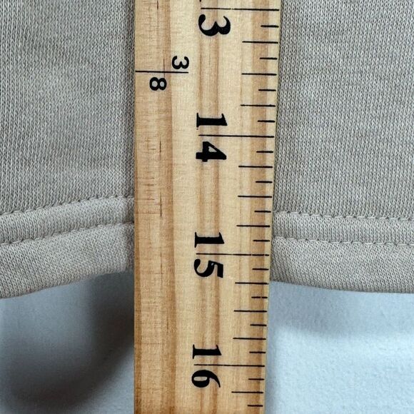 Reebok x Cardi B Crop Top Sweatshirt Sweater Women Large Beige Cotton Blend - Picture 10 of 10